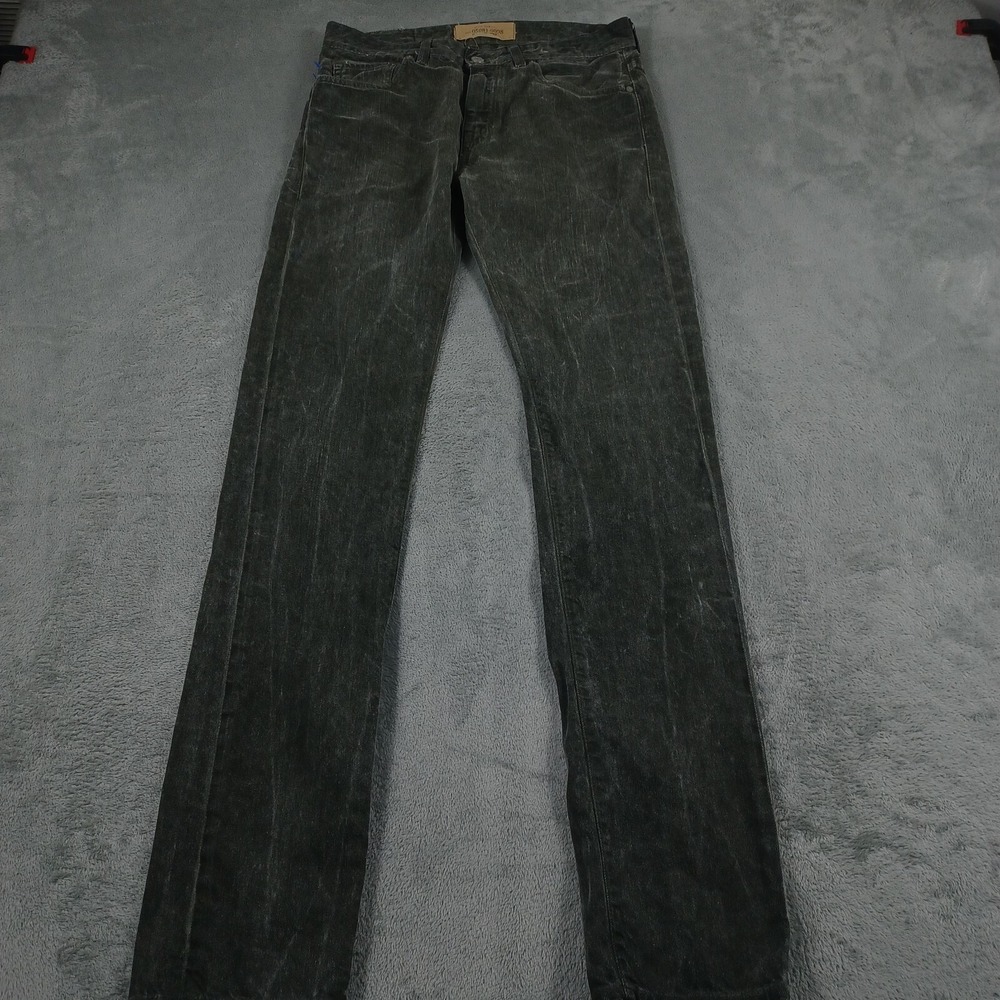 Levis 508 Jeans Mens 30x34 Green Tapered Leg Made Crafted‎ USA Distressed